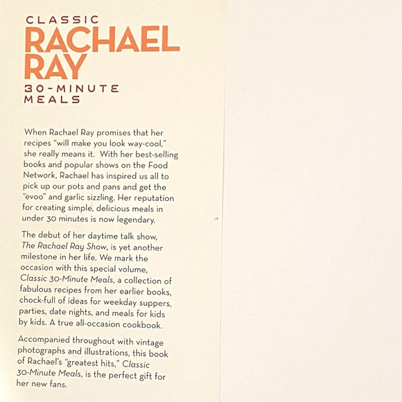 Rachael Ray's hard cover best 30-Minute Meals. 352 beautifully illustrated pages - Picture 2 of 8